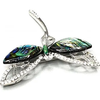 Brož Elegantní vážka - brož, přívěsek