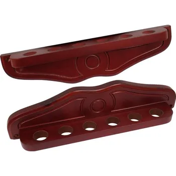 Stojan na tágo Držák na 6 tág De Luxe - mahagon Varianta:: bez filcu