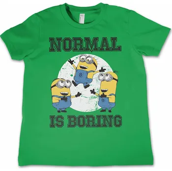 Karnevalový kostým Despicable Me tričko, Normal Life Is Boring Kids Green, dětské S velikost S věk (6 let)