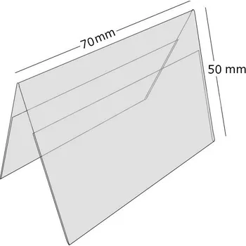 Plastový stojánek A 50 x 70 na šířku antireflexní A 50 x 70 na šířku antireflexní - 1 ks