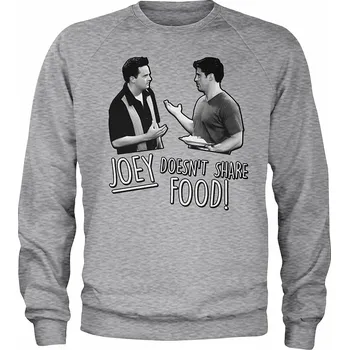 Pánská mikina Friends mikina, Joey Doesn&#039;t Share Food Sweatshirt Grey, pánská XXL