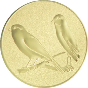 Emblém drobní exoti, pr. 25 mm, zlato