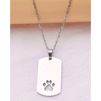 Náhrdelník Náhrdelník s přívěškem tlapky, chirurgická ocel