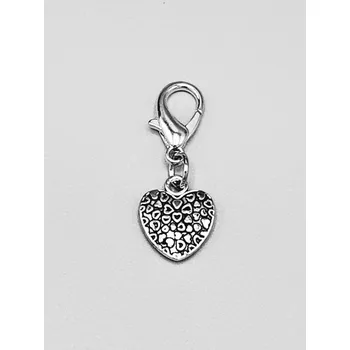 Srdce plné srdíček - přívěsek na klíče