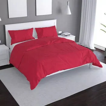 Povlečení Saténové povlečení Červená cherry - Sablio - 140x200 / 90x70