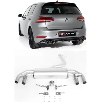 Tlumič výfuku Sportovní výfuk s regulací zvuku - pouze pro Golf R 2017-> - 956517 1500