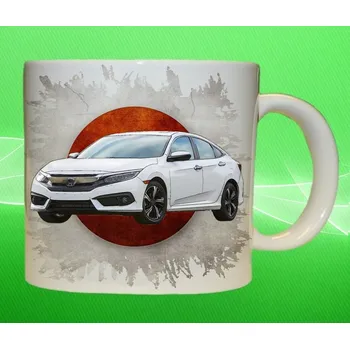 hrnek s Hondou Honda Civic Sedan 75ml (hrneček s osobním autem Honda)