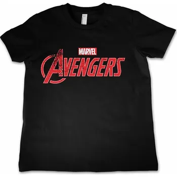 Karnevalový kostým Marvel Comics tričko, The Avengers Distressed Logo, dětské XS velikost XS (4 roky)