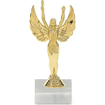 Figurka Victory žena, 12 cm, zlatá, včetně podstavce