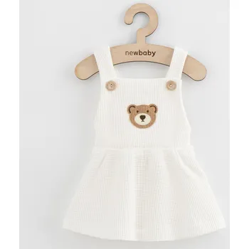Kojenecké šaty Kojenecká laclová sukýnka New Baby Luxury clothing Laura bílá, vel. 80 (9-12m)