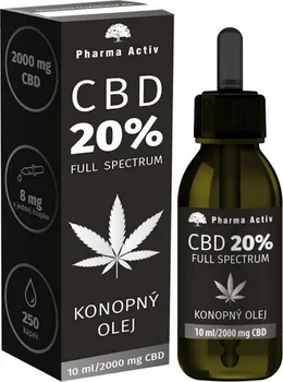 Pleťový olej Pharma Activ CBD 20 % Full Spectrum konopný pleťový olej 10 ml