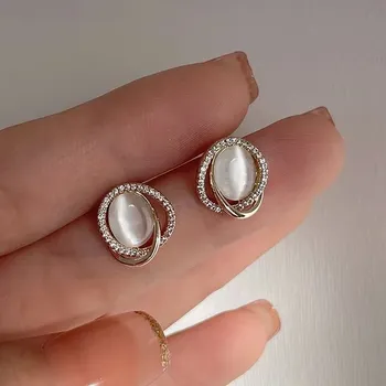 Náušnice Stylové dámské náušnice se zirkony - 18