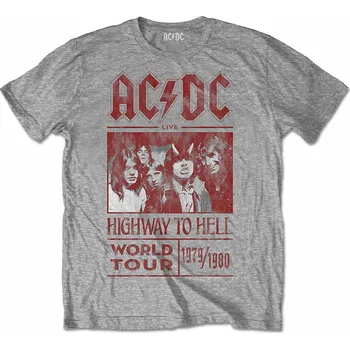 AC/DC tričko, Highway To Hell World Tour 1979/1980 Grey, pánské M
