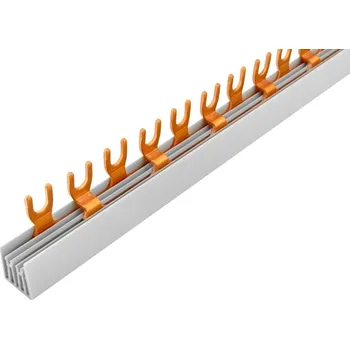 Jistič Prop. lišta G-2L-210/16, vidlička, 2pól., 80A, rozteč 17,8mm, ELEMAN 1000182