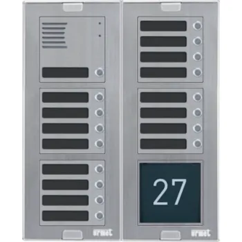 Poštovní schránka Zvonkové tablo URMET Sinthesi S2 - pro 17 účastníků - BEZ KRYCÍ STŘÍŠKY