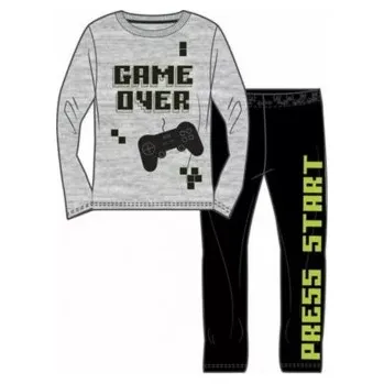 Chlapecké pyžamo Fashion UK - Dětské / chlapecké bavlněné pyžamo Game over - konzole 128