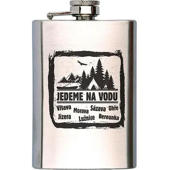 Placatka Placatka na alkohol 200 ml - jedeme na vodu (Dárková placatka s obrázkem)