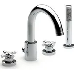 Roca Loft - Baterie na okraj vany, 4-otvorová instalace, chrom A5A0943C00