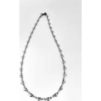 Řetízek Ocelový řetízek č. 34 srdíčka lesklá (0,5 x 42-50 cm) 50 cm