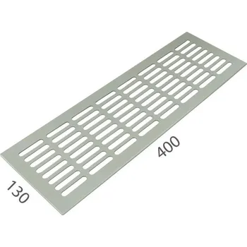 Větrací mřížka SRL - ALFA větrací mřížka šířka 130 x 400 mm 130 mm, 400 mm F9 - Nerez elox