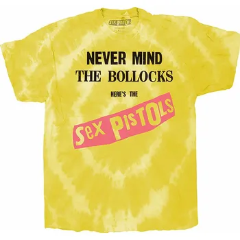Pánské tričko Sex Pistols tričko, NMTB Original Album Dip-Dye Yellow, pánské L