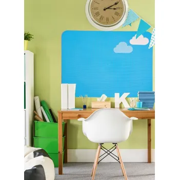 Kancelářský nábytek Pěnová samolepicí nástěnka - obdélník s mráčky