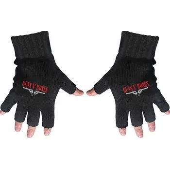Rukavice Guns N Roses bezprstové rukavice, Logo &amp; Pistols