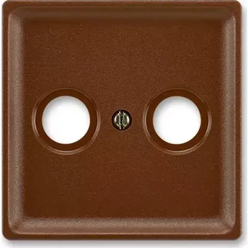 Stavebniny Kryt zásuvky televizní a rozhlasové hnědá ABB Classic 5011C-A200 H3