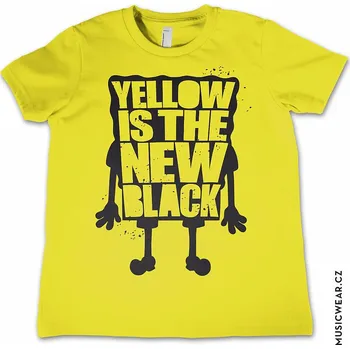 Chlapecké tričko SpongeBob Squarepants tričko, Yellow Is The New Black Kids, dětské XL velikost XL (12 let)