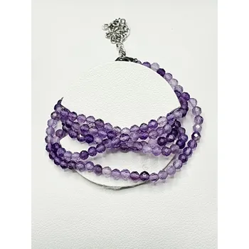 Náhrdelník Náhrdelník Ametyst 2-3 mm fazetovaný