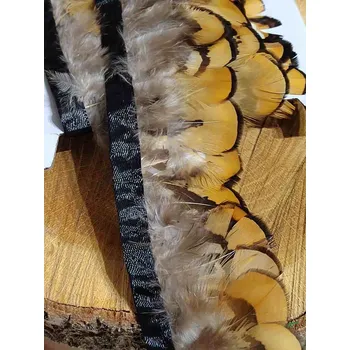 Krajka Prýmek z bažantího peří šíře 55 mm, délka 0,8 m