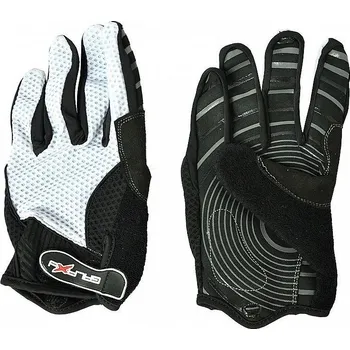 Cyklistické rukavice GALAXY RUKAVICE CYKL.DLOUHÉ BÍL/ČRN/ČRN XXL