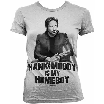 Dámské tričko Californication tričko, Hank Moody Is My Homeboy Girly, dámské M