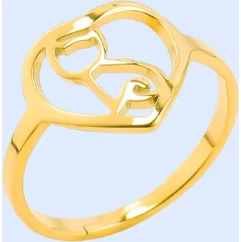 Prsten Prsten z chirurgické oceli č.30, zlaté barvy