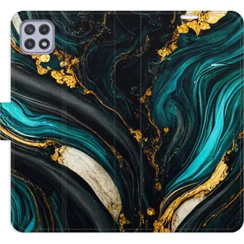 Pouzdro na mobilní telefon Flipové pouzdro iSaprio - Dark Paint - Samsung Galaxy A22 5G