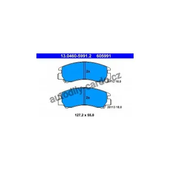 Brzdová destička Sada brzdových destiček ATE 13.0460-5991 (AT 605991) - SUBARU
