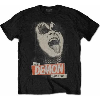 Pánská móda KISS tričko, The Demon Rock Black, pánské M