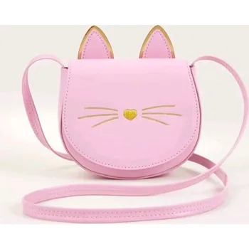 Kabelka Růžová kabelka pro malé slečny , kočičí hlava
