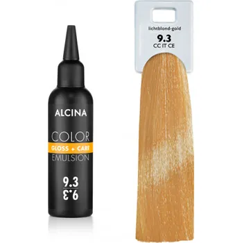 Barva na vlasy Alcina - Tónovací emulze - Color Gloss + Care Emulsion 9.3 Jasná blond zlatá 100 ml