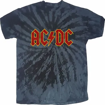Pánská móda AC/DC tričko, Logo Dip-Dye Black, pánské XXL