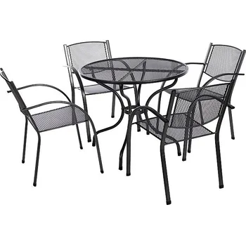 Zahradní sestava Zahradní kovová sestava MILANO I. 1+4 Stůl ø 90 cm (CT0313)