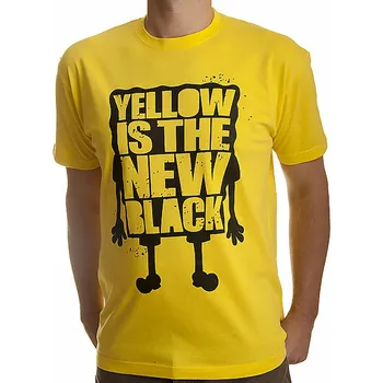 SpongeBob Squarepants tričko, Yellow Is The New Black, pánské S