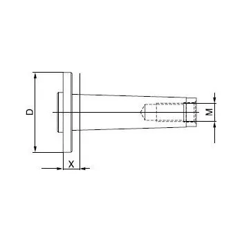 Fréza Stopka kuželová vyměnitelná - 242372.71 CAT 40 /208.770/
