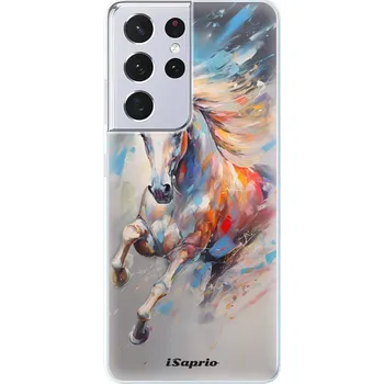 Pouzdro na mobilní telefon Odolné silikonové pouzdro iSaprio - Abstract Horse - Samsung Galaxy S21 Ultra