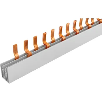 Jistič Prop. lišta S-2L-1000/36, kolík (jazýček), 2pól., 130A, rozteč 17,8mm, ELEMAN 1000297