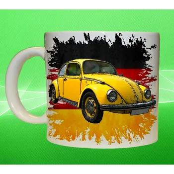 hrnek Volkswagen brouk 150ml (hrneček s osobním autem Volkswagen )