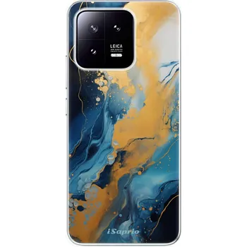 Pouzdro na mobilní telefon Odolné silikonové pouzdro iSaprio - Blue Gold Marble - Xiaomi 13