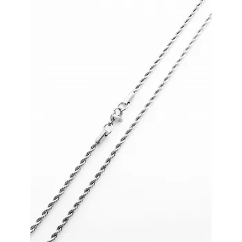 Řetízek Ocelový řetízek č. 22 kroucený lesklý (0,3 x 45 cm)