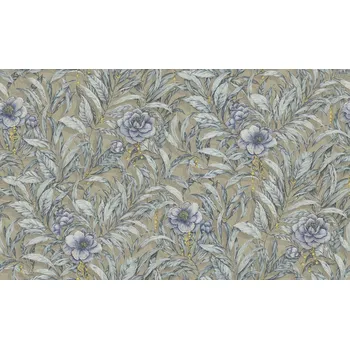 Tapeta Emiliana Parati Luxusní zlato-modrá květinová vliesová tapeta na zeď, GF62070, Gianfranco Ferre´Home N.3, Emiliana Parati, velikost 10,05 x 1,06 m