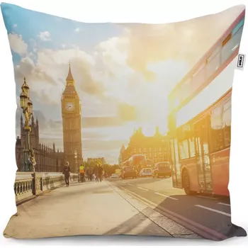 Polštář Dekorační polštář Londýn Big Ben - Sablio - 50x50 cm